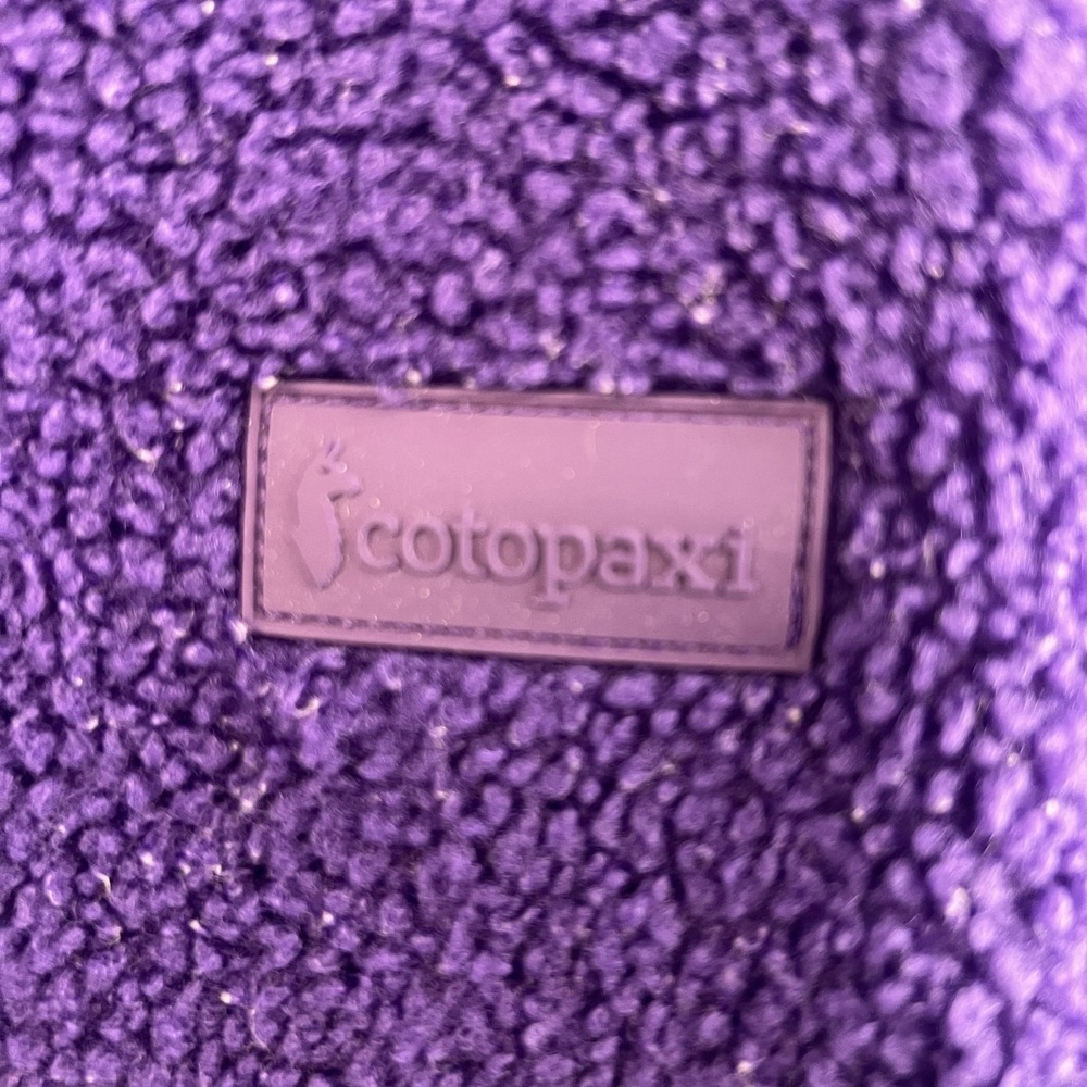 Cotopaxi Jacket Mens Large Purple Sherpa Fleece Full Zip Colorblock Hiking - Picture 3 of 16